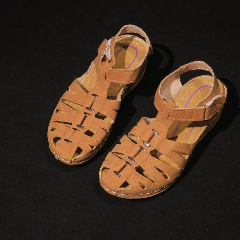 Ladies Leather Upper Sandals